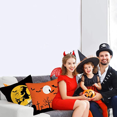 Funda de almohada decorativa de Halloween (1 pieza) 2
