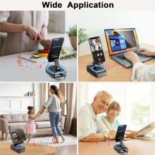 Adjustable Cell Phone Stand with Wireless Speaker, HD Surround Sound for Home , for //