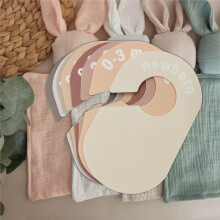 Baby Closet Dividers, Nursery Wardrobe Organizer, Double-Sided Design for Sizes Newborn to 12+ Months