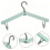 Portable Folding Travel Clothes Hangers, Light Multi-Functional Compact Hangers for Suitcase, Closet Organization 5