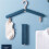 Portable Folding Travel Clothes Hangers, Light Multi-Functional Compact Hangers for Suitcase, Closet Organization 7