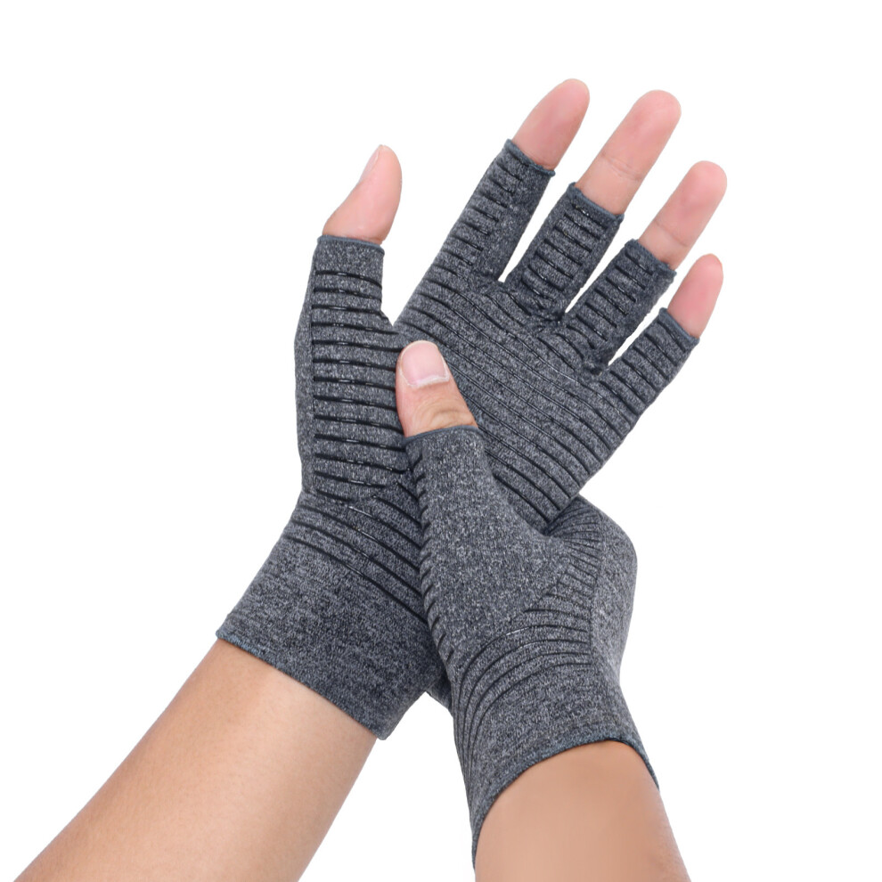Inf Grey Compression Gloves 1 Pair M