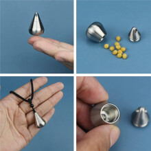 Small Pill Case, Waterproof Pill Holder Container, Portable Shape Pill Box Case for Outdoor Travel Camping