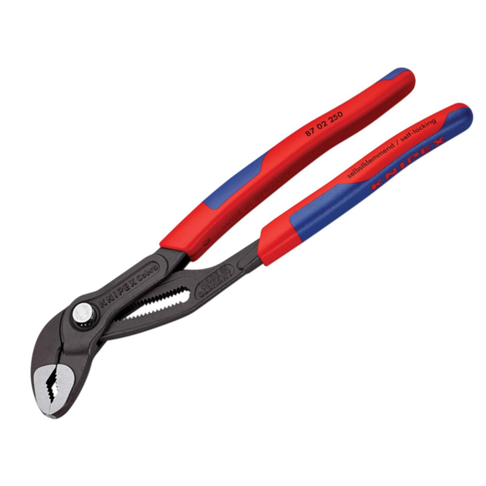 Knipex 87 02 250 Cobra Water Pump Pliers Multi-Component Grip 250Mm 5063750869063