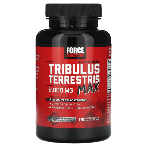 Force Factor, Fundamentals, Tribulus Terrestris Max, 2,000 mg, 120 Βοτανογενή Φύλλα (500 mg per Φύλλο) 2