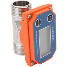 Water Meter, Stainless Steel Garden Hose Meter Measure Gallon Water Rate for Garden, Swimming Pool, Farmland Irrigation