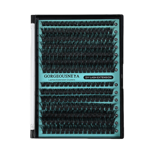 (80P 100P) False Eyelashes 9-16mm C D Curl Black Band