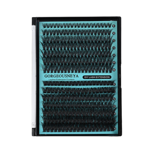 (60P 80P) False Eyelashes 9-16mm C D Curl Black Band