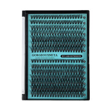 (40P 50P) False Eyelashes 9-16mm C D Curl Black Band