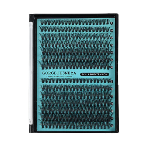 (40P 50P) False Eyelashes 9-16mm C D Curl Black Band