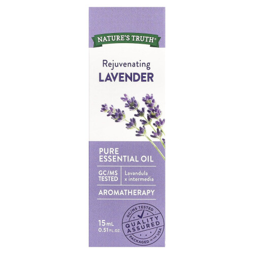 Nature's Truth, Πουρ Essential Oil, Ανανεώτρια Λάβαντερ, 0.51 fl oz (15 ml) 1