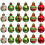 24er-Pack Weihnachtskugeln, 3 cm, lackierter, matter Kunststoff 4