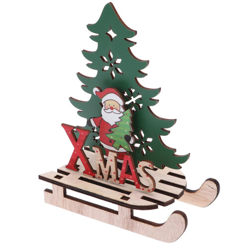 Puzzle en bois 3D Père Noël Décoration de Noël 2