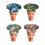 " 4 Pack Bouffant Caps,Working Hats with Sweatband and Elastic String and Toggle Adjustment,One Size Fit All" 2