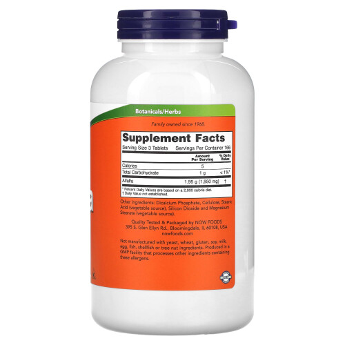 NOW Foods NOW Foods, Αλάφια, 650 mg, 500 Tablets 1