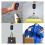 Portable hanging fish scale LCD metric retractable 7