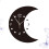 Moon and Star Wall Clock Black Acrylic 35x29cm 4