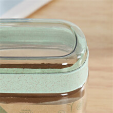 (3 pcs set Nordic green) Wall-Mounted Glass Condiment Set w/ Lids