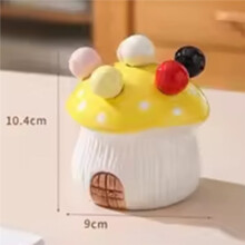 Set di Forchette da Frutta A Forma di Fungo, per Uso Domestico, per Dessert, Piccole Forchette Portaoggetti, con Cartello di Inserimento Della Frutta