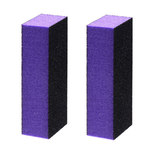 opvise2Pcs μπλοκ βαφής νυχιών πολλαπλών όψεων αντιτριβικό συμπαγές μπάφερ μανικιούρ 1