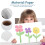 KALLORY 1Pack Large Poster Paper Roll For School Use And Art Projects 32Pcs 4