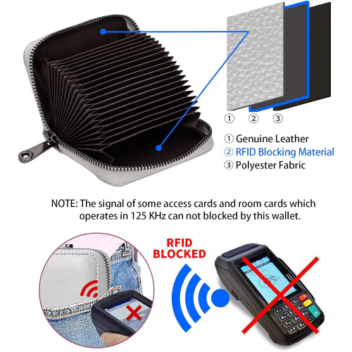 Θήκη Πιστωτικής Κάρτας JINYUN-RFID20Slots από Γνήσιο Δερμάτινο Μικρό Πορτοφόλι για 2