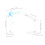 Supporto per action figure in plastica blu da collezione 2