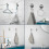 Heavy Duty Suction Cup Hooks - Vacuum Suction Shower Hooks for Bathroom, Kitchen, Window, Glass 4