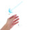 Supporto per action figure in plastica blu da collezione 5