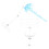 Supporto per action figure in plastica blu da collezione 6