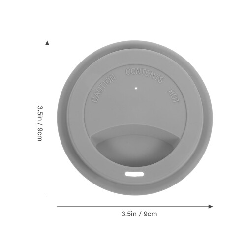 3Pcs Gray Universal Silicone Lids for Coffee Mugs with Sealing Performance 1