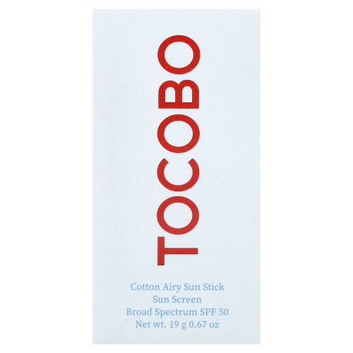 Tocobo, Αέρος Βάμβακος Ηλιακός Στιχάκος, SPF 50, 0.67 oz (19 g) 1