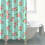 Κουρτίνα ντους με floral εκτύπωση 72x84 ίντσες με 12 γάντζους 4