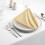 Gold Satin Napkins 17x17 inch Polyester Reusable 6