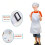 Kids Waterproof Cooking Apron Set with Pockets and Hat 5