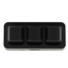 3-Key RGB Mechanical USB Programmable Mini Keyboard Red Switch Black