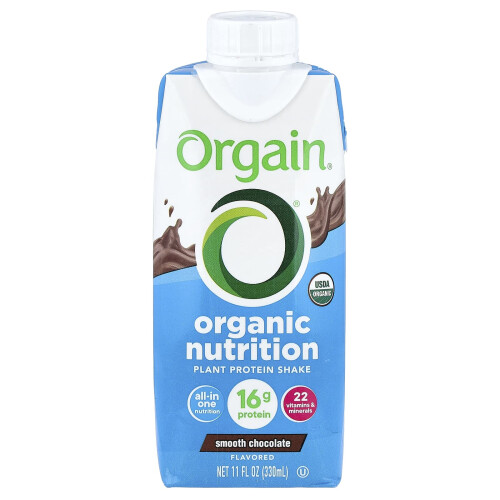 Orgain, Organic Nutrition, Nutritional Shake, Smooth Chocolate, 4 Pack, 11 fl oz (330 ml) Each 2