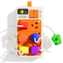Montessori Early Educational Toys Sensory Plug Outlet for Toddlers Busy Board with Light & Sounds
