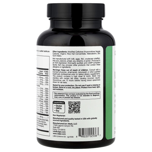 California Gold Nutrition, Καλύψεις, Ανδρική Κεφαλή Πολυβιταμίνη, 120 Φυτικά Φύλλα 2