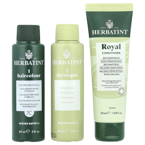 Herbatint, Δائمة Χρωματική Γελοίδα, 7C Ash Blonde, 5,75 fl oz (170 ml) 2