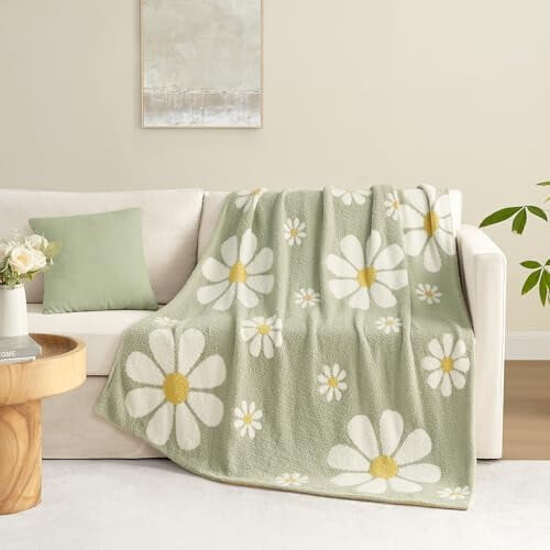 Ribbed Knitted Throw Blanket 50x60 in 2