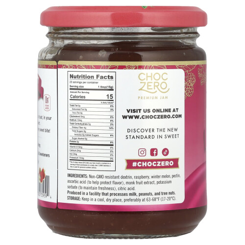 ChocZero, Raspberry Jam Style, 12 oz (340 g) 1
