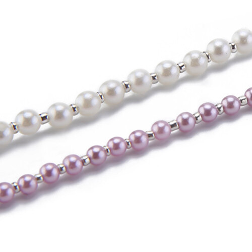 Spectacles Chain White Beaded 2Pack 11.8 x 0.4 x 0.2in 2