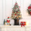 3FT Pre-Lit Christmas Tree with 78 LED Lights PE PVC Hinged 2