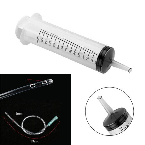 Σύριγγα 150ml πλαστική επαναχρησιμοποιούμενη μεγάλη για μέτρηση υδροπονίας + 1