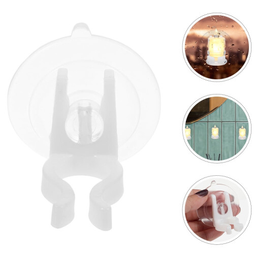 Transparent PVC Suction Cup Candle Holders (20 pcs) 1