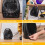 Abode 2000W Electric Fan Heater with Adjustable Thermostat Black 8