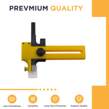 (Yellow trumpet round track knife) Precision Adjustable Circle Cutter for Paper Craft