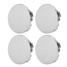 Set aus 4 60mm Autocenternaben mit Eisenring, stilvoller elektroplattierter Look