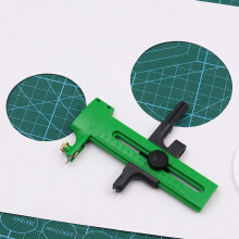 (Green trumpet round track knife) Precision Adjustable Circle Cutter for Paper Craft